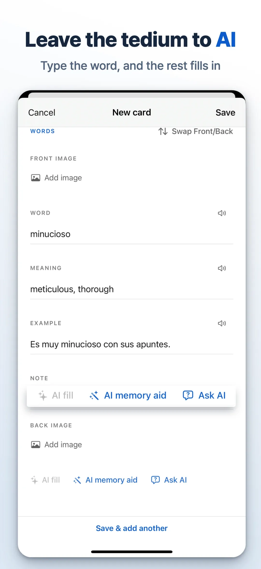 Memento screenshot 2